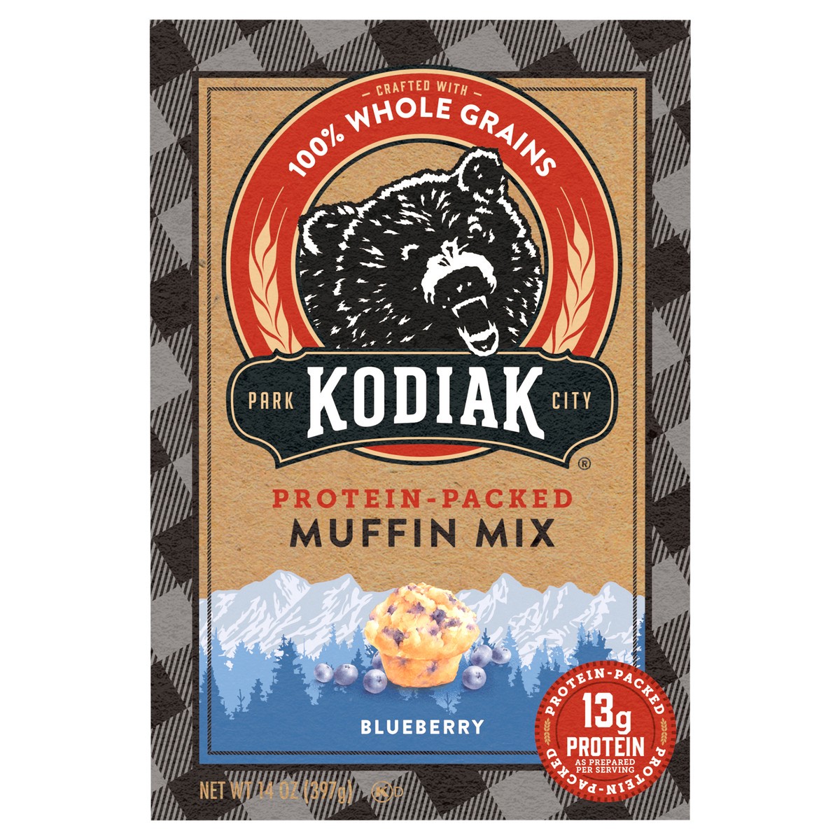 slide 1 of 8, Kodiak Cakes Muffin Mix, Blueberry, 14 oz, 14 oz