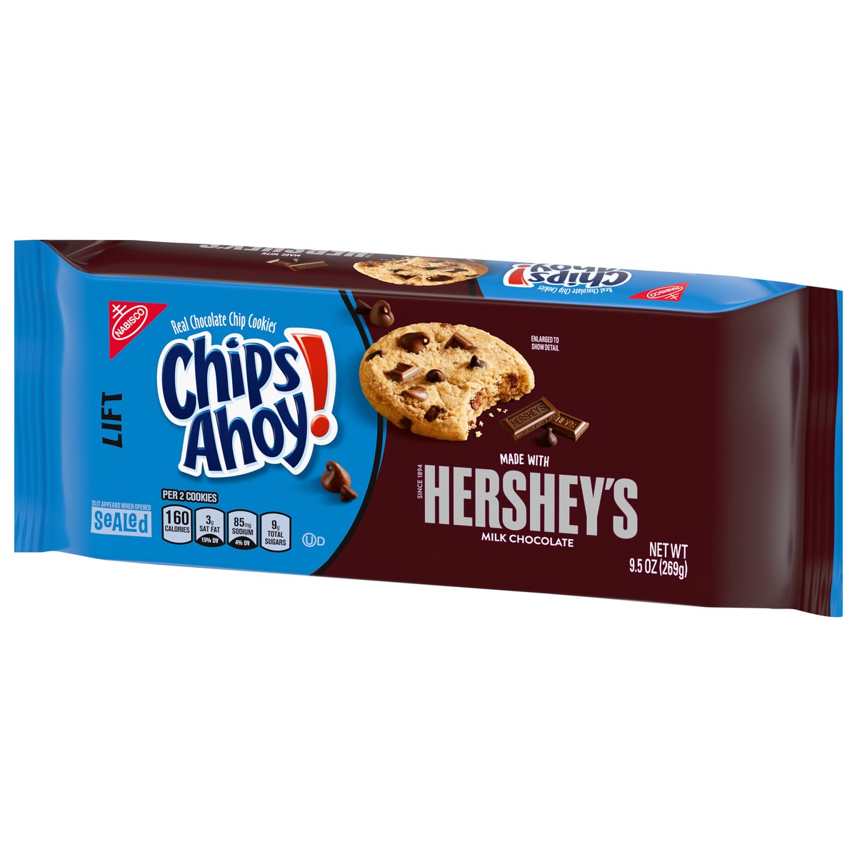 slide 2 of 16, CHIPS AHOY! Hershey's Milk Chocolate Chip Cookies, 9.5 oz, 13 oz