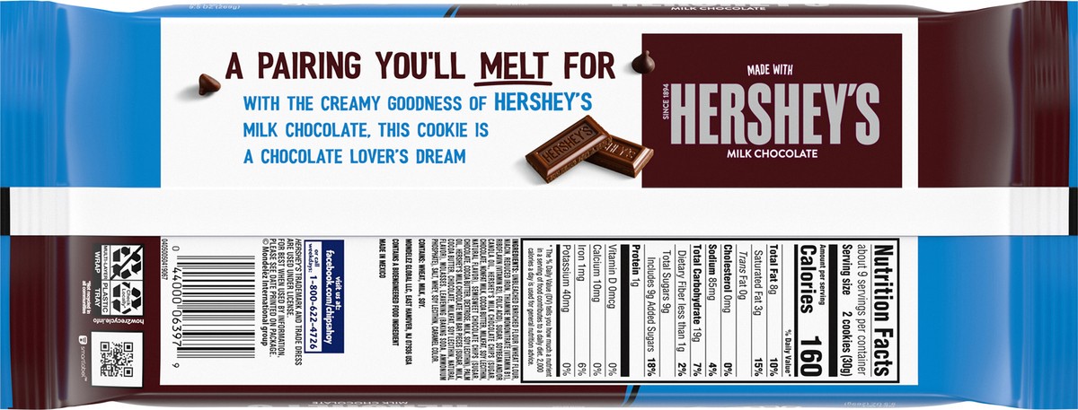 slide 4 of 16, CHIPS AHOY! Hershey's Milk Chocolate Chip Cookies, 9.5 oz, 13 oz