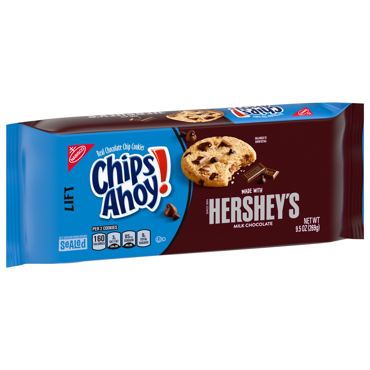 slide 7 of 16, CHIPS AHOY! Hershey's Milk Chocolate Chip Cookies, 9.5 oz, 13 oz