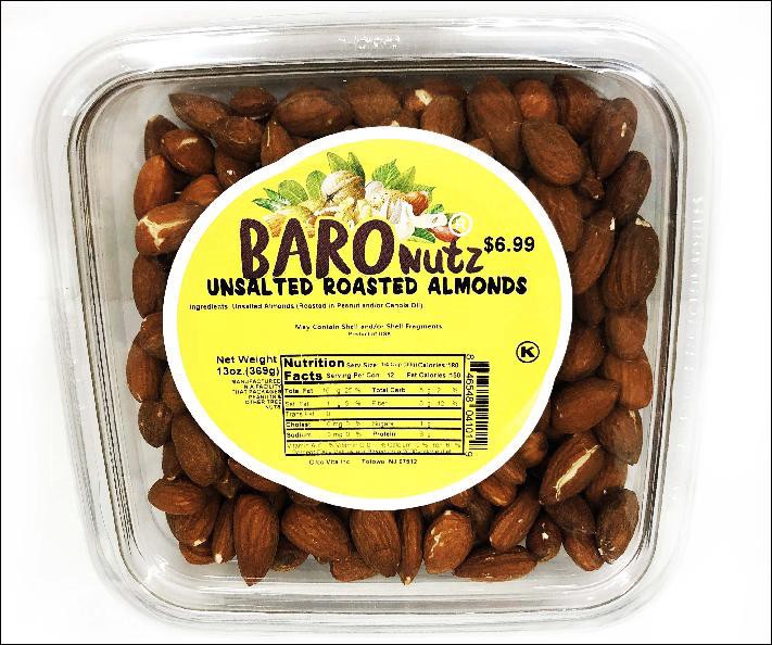 slide 1 of 1, Fairway Almonds Unsalted - 13 oz, 13 oz