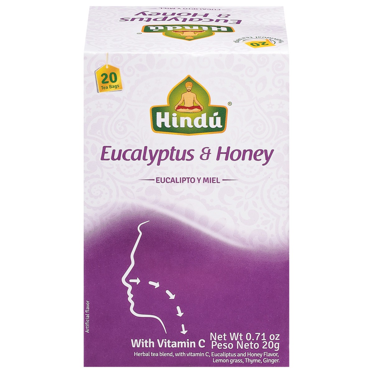 slide 1 of 1, Hindu Tea Bags Eucalyptus & Honey Tea 10 ea, 10 ct