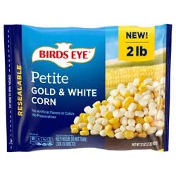 Birds Eye Petite Gold and White Corn, Frozen Vegetable, 32 oz.