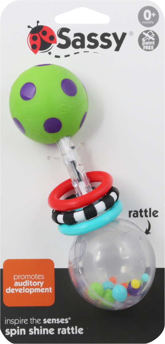 slide 3 of 9, Sassy Spin And Shine Rattle, 1 ct