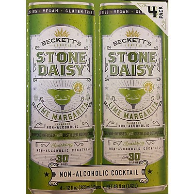 slide 1 of 1, Beckett's Tonic Stone Daisy Non Alcoholic Cocktail 12 oz Cans, 4 ct