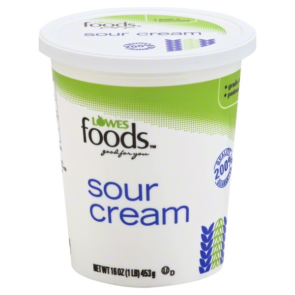 slide 1 of 1, Lowes Foods Sour Cream, 16 oz