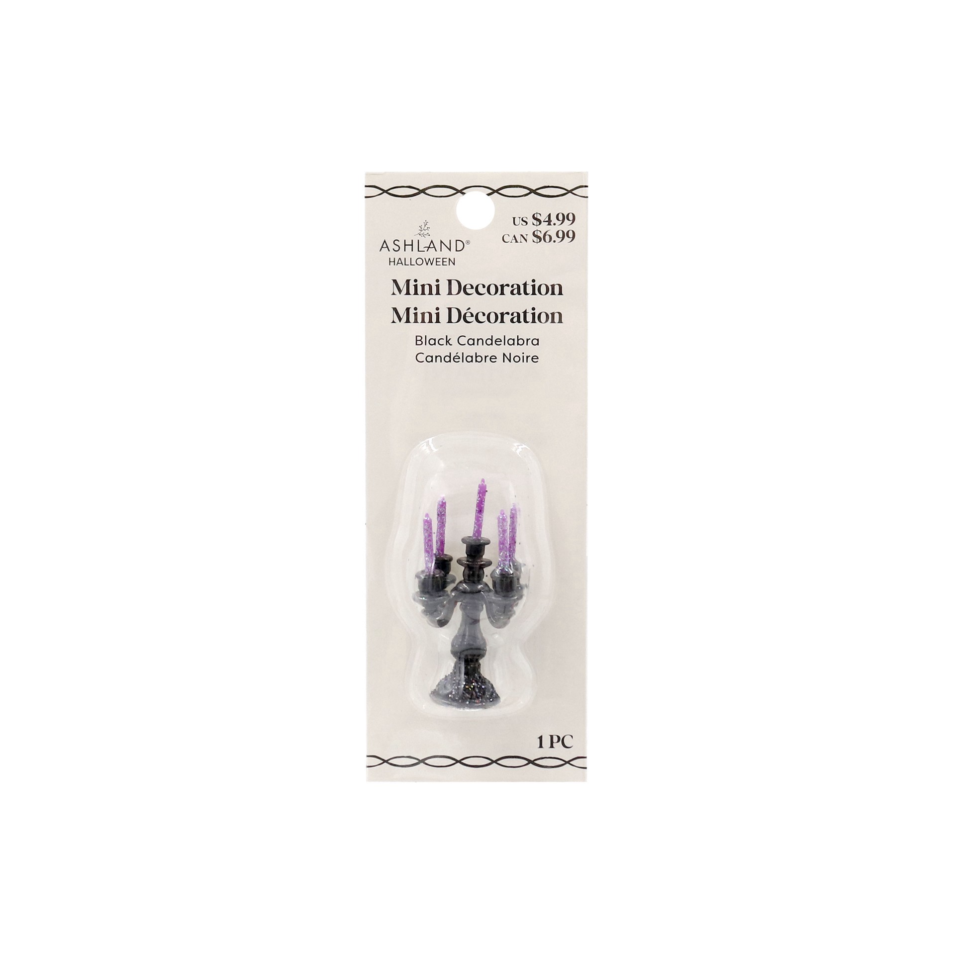 slide 2 of 4, Mini Black Candelabra By Ashland, 0.86 in x 2.082 in x 0.902 in