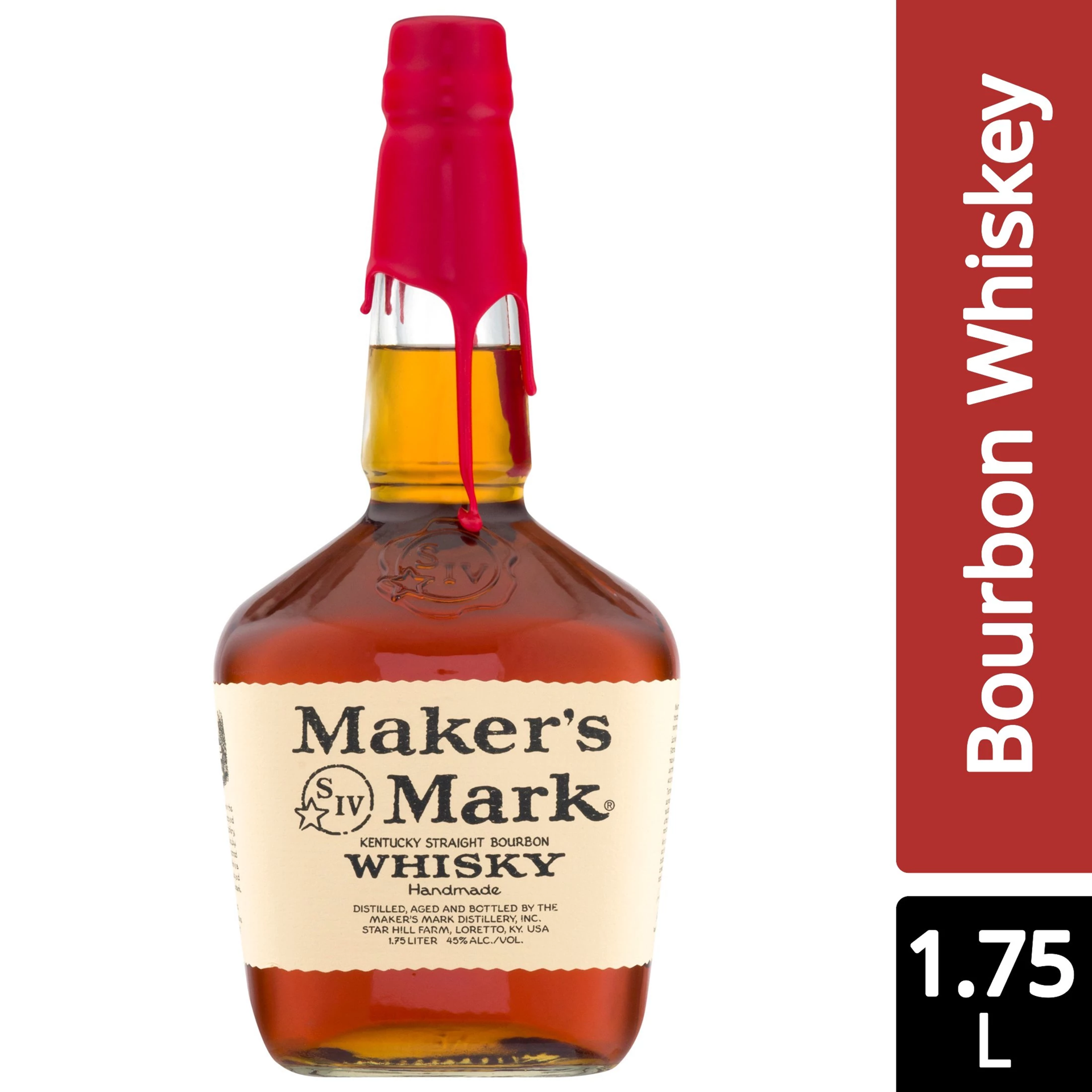 slide 1 of 2, Maker's Mark Kentucky Straight Bourbon Whisky 1.75 L, 1.75 liter