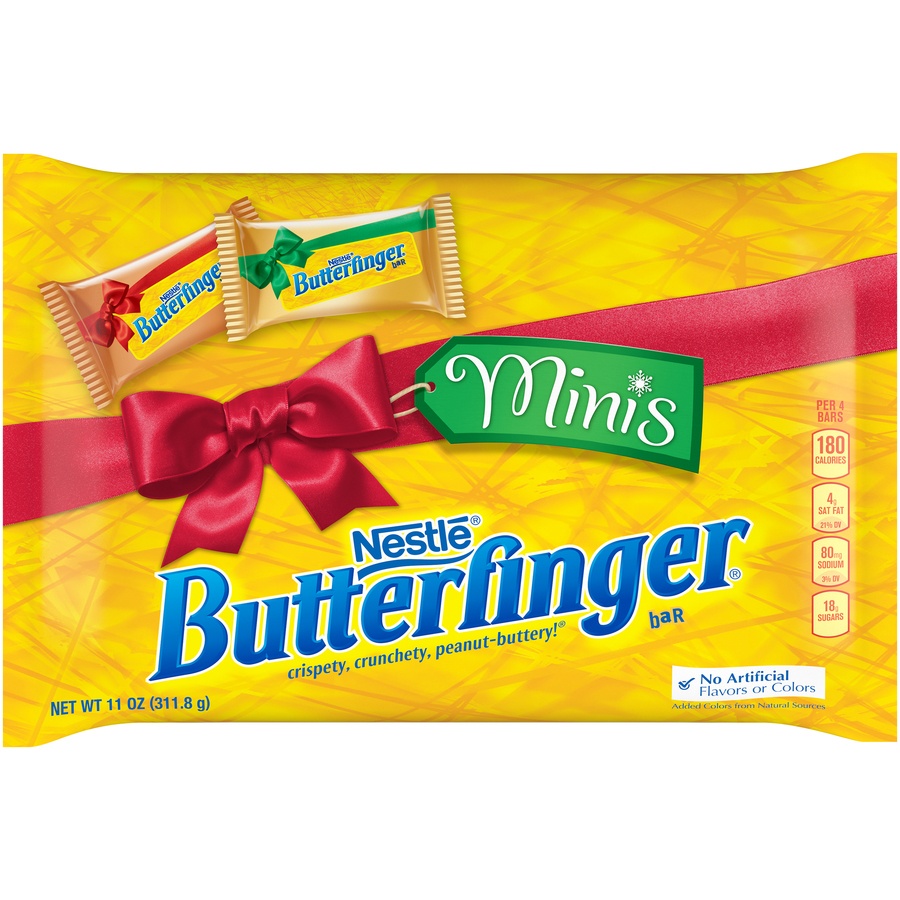 slide 1 of 1, Butterfinger Minis Candy Bars, 11 oz