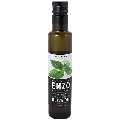 slide 1 of 1, ENZO Organic Olive Oil With Basil, 250 ml