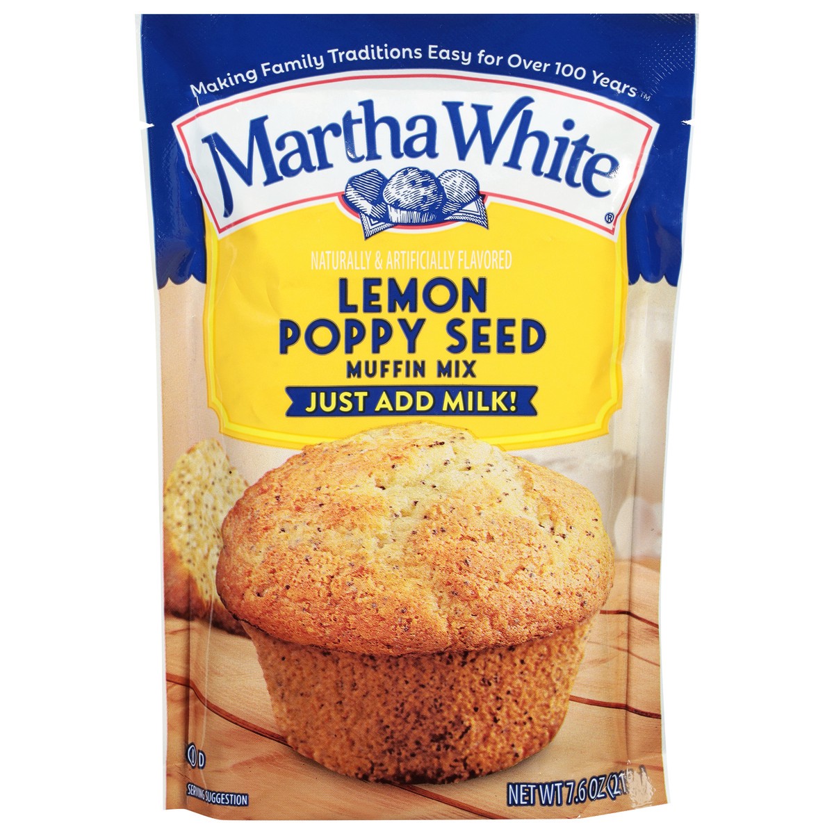 slide 1 of 6, Martha White Lemon Poppy Seed Muffin Mix 7.6 oz, 7.6 oz