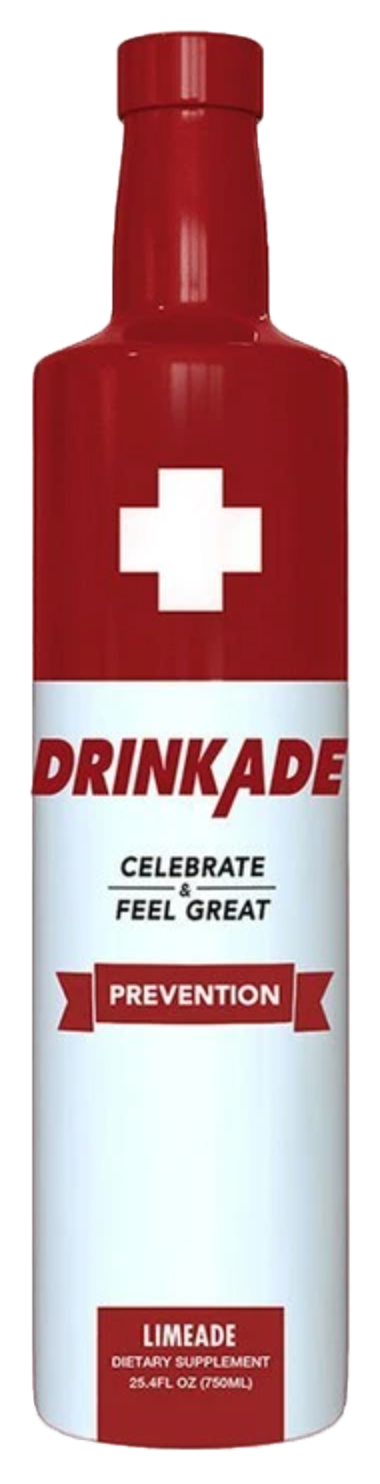 slide 1 of 1, Drinkade Limeade Hangover Prevention Hydration & Liver Detox - 750 ml, 750 ml