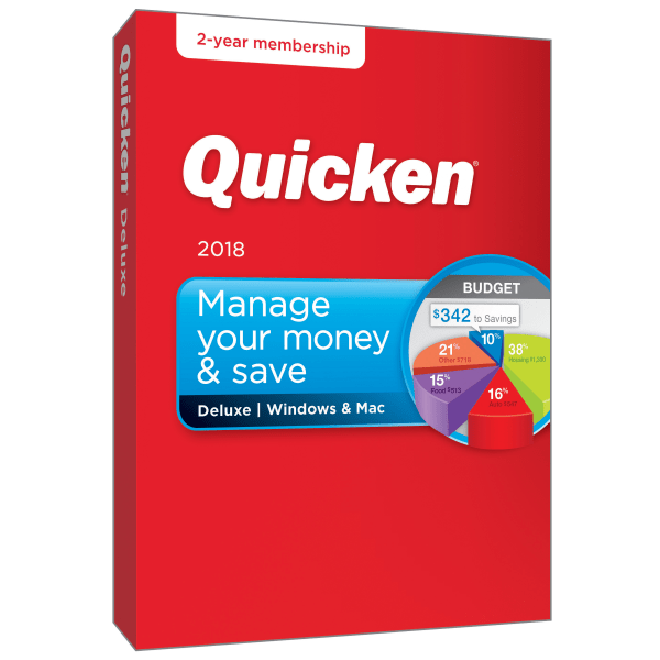 slide 2 of 3, Quicken® Deluxe 2018, For PC/Mac®, Disc/Download, 1 ct