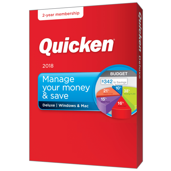 slide 3 of 3, Quicken® Deluxe 2018, For PC/Mac®, Disc/Download, 1 ct