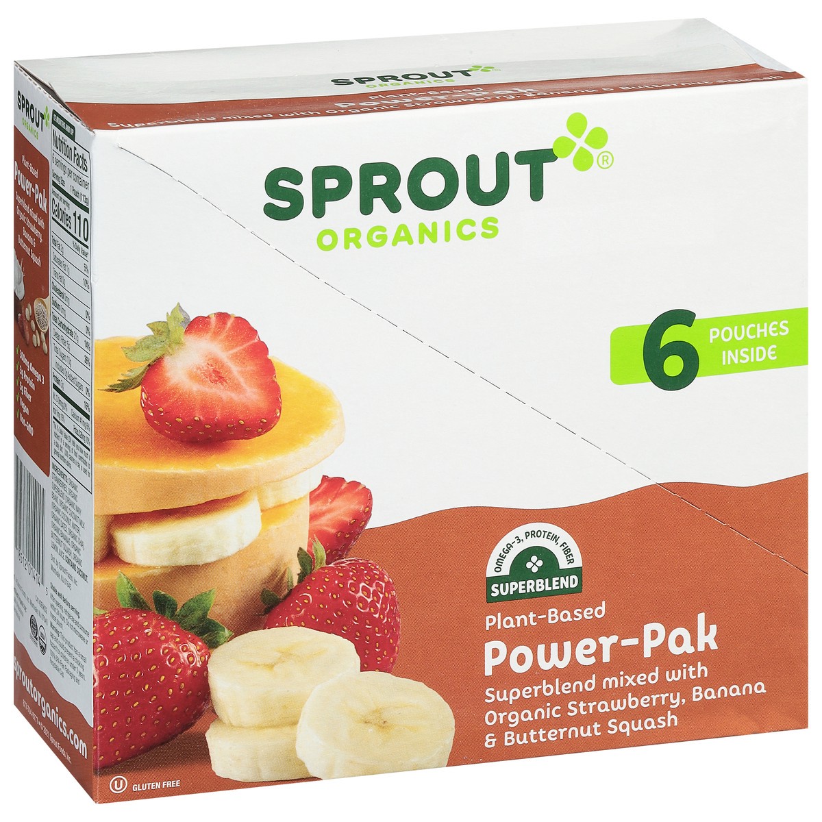 slide 2 of 9, Sprout Organics Plant-Based Power-Pak Pouch 6 - 4 oz Pouches, 6 ct