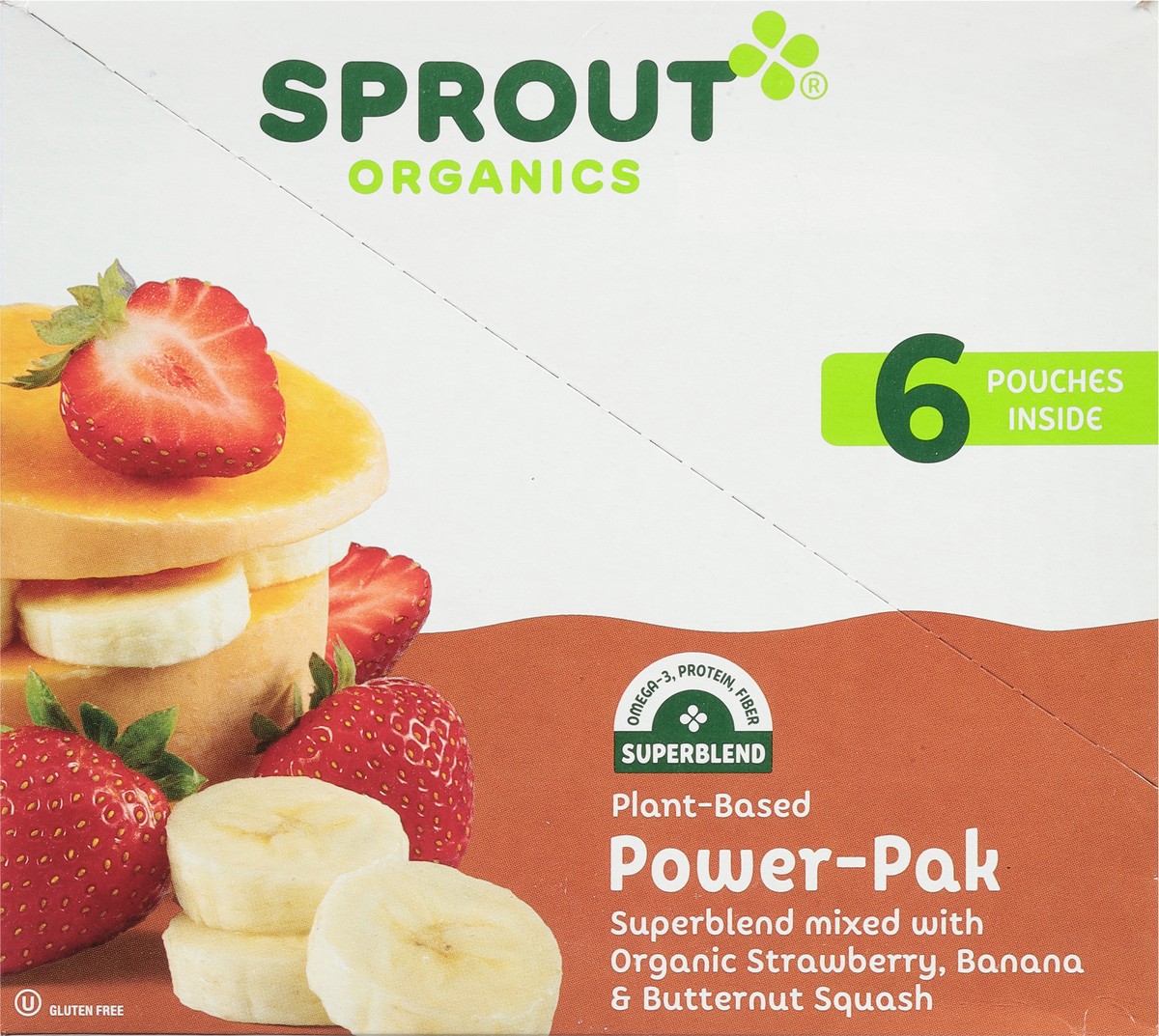 slide 6 of 9, Sprout Organics Plant-Based Power-Pak Pouch 6 - 4 oz Pouches, 6 ct