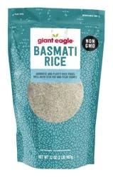 Giant Eagle Basmati Rice, Resealable Bag
