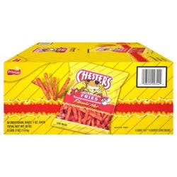 Chester's Fries Corn Snacks Flamin' Hot Flavored 1 Oz 50 Count