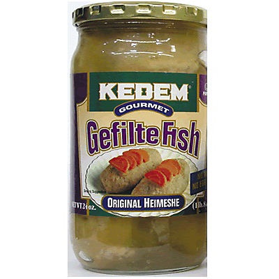 slide 1 of 1, Kedem Kosher Gefilte Fish, 24 oz