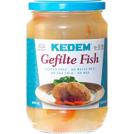 slide 1 of 1, Kedem Kosher Gefilte Fish, 24 oz