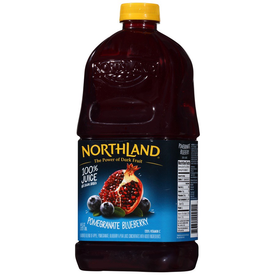 slide 3 of 8, Northland Pomegranate Blueberry 100% Juice - 64 fl oz, 64 fl oz