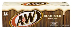 A&W Root Beer Soda, 12 Pack 12 fl oz Cans
