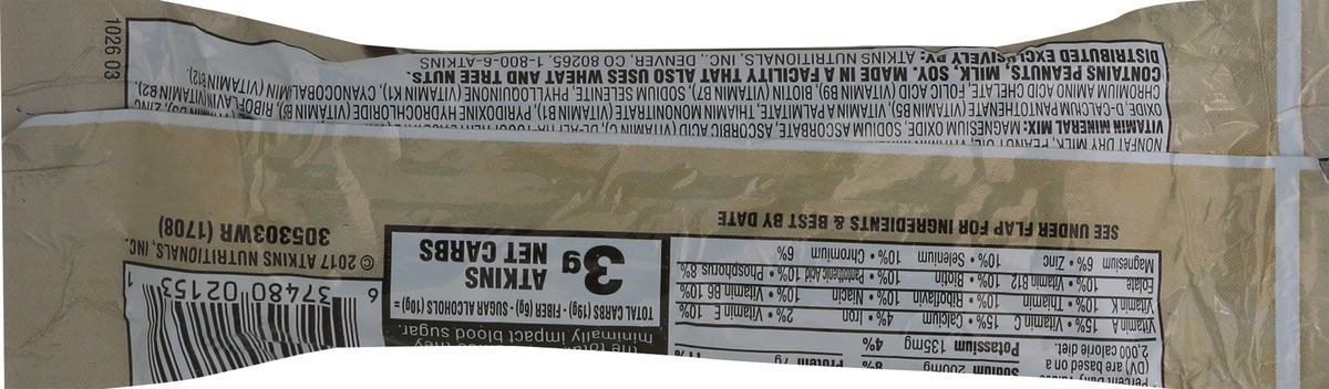 slide 3 of 9, Atkins Nut Roll Bar 1.55 oz, 1 ct