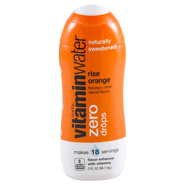 slide 1 of 1, vitaminwater Rise Orange Zero Drops - 3 oz, 3 oz