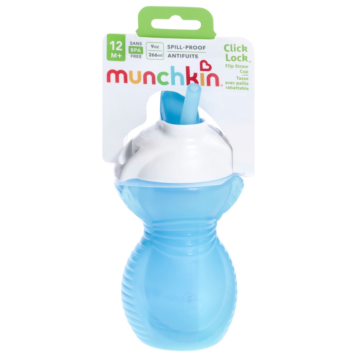 slide 3 of 9, Munchkin Click Lock 12+ Months 9 Ounce Flip Straw Cup 1 ea, 1 ct