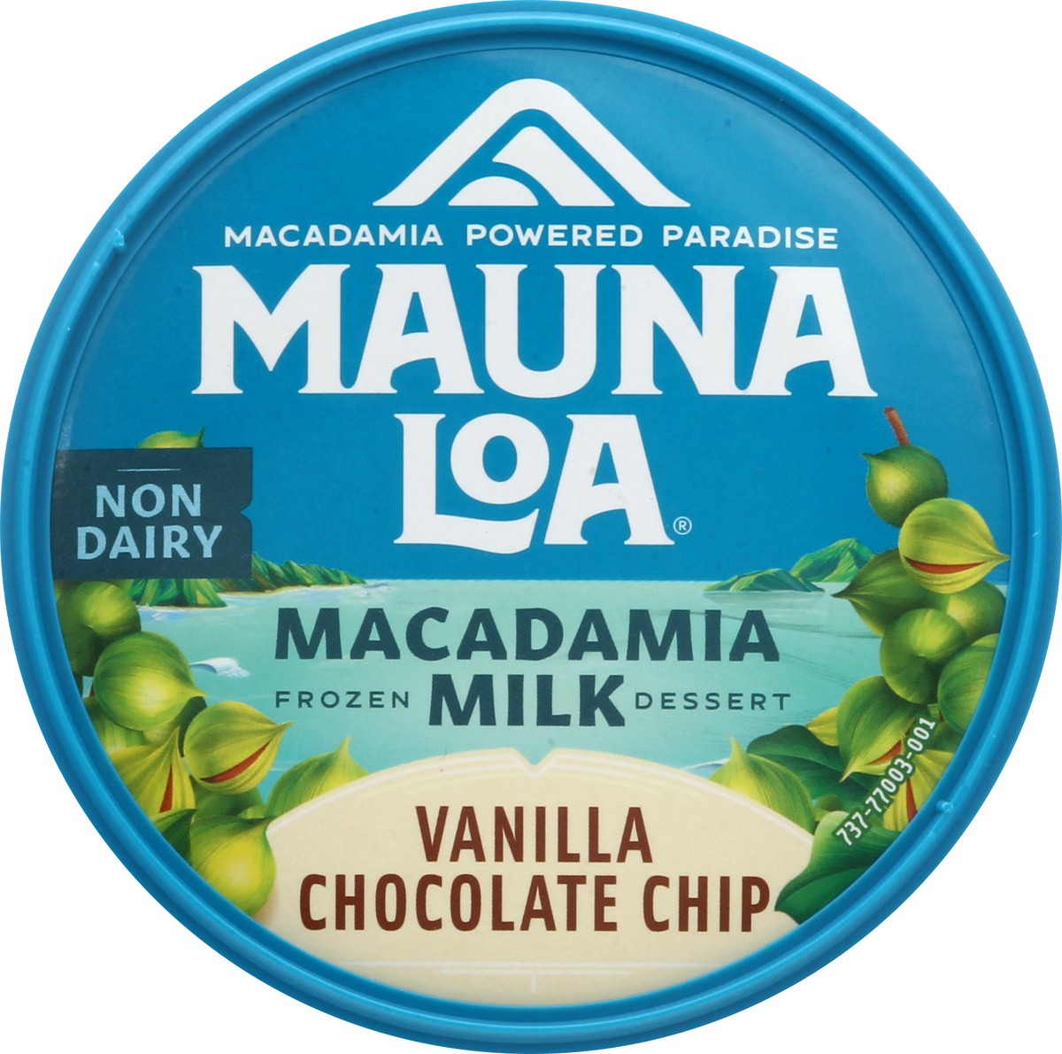 slide 9 of 9, Mauna Loa Non Dairy Macadamia Milk Vanilla Chocolate Chip Frozen Dessert, 1 pint