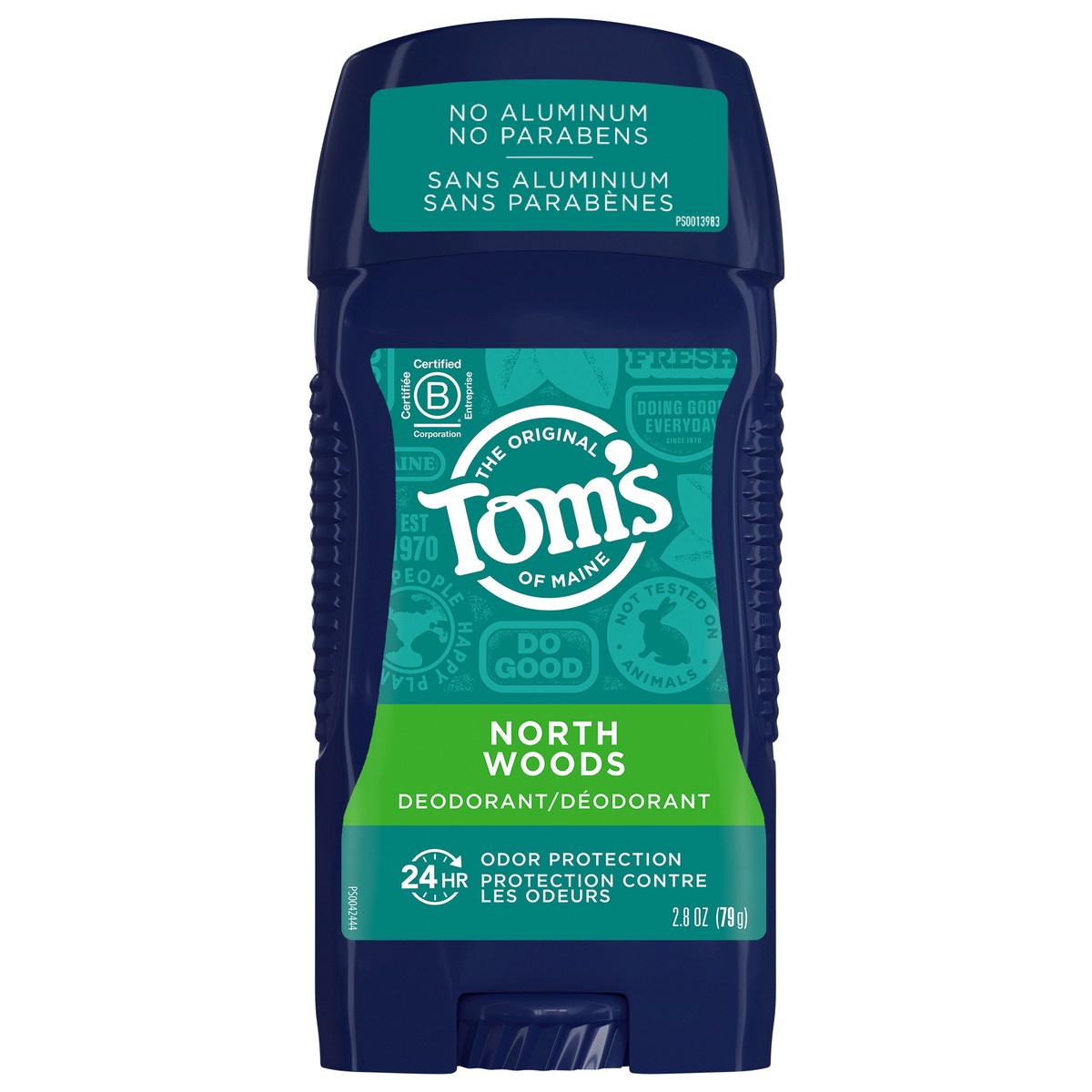 slide 1 of 8, Tom's of Maine Long-Lasting Aluminum-Free Natural Deodorant for Men, North Woods, 2.8 Oz.., 2.8 oz