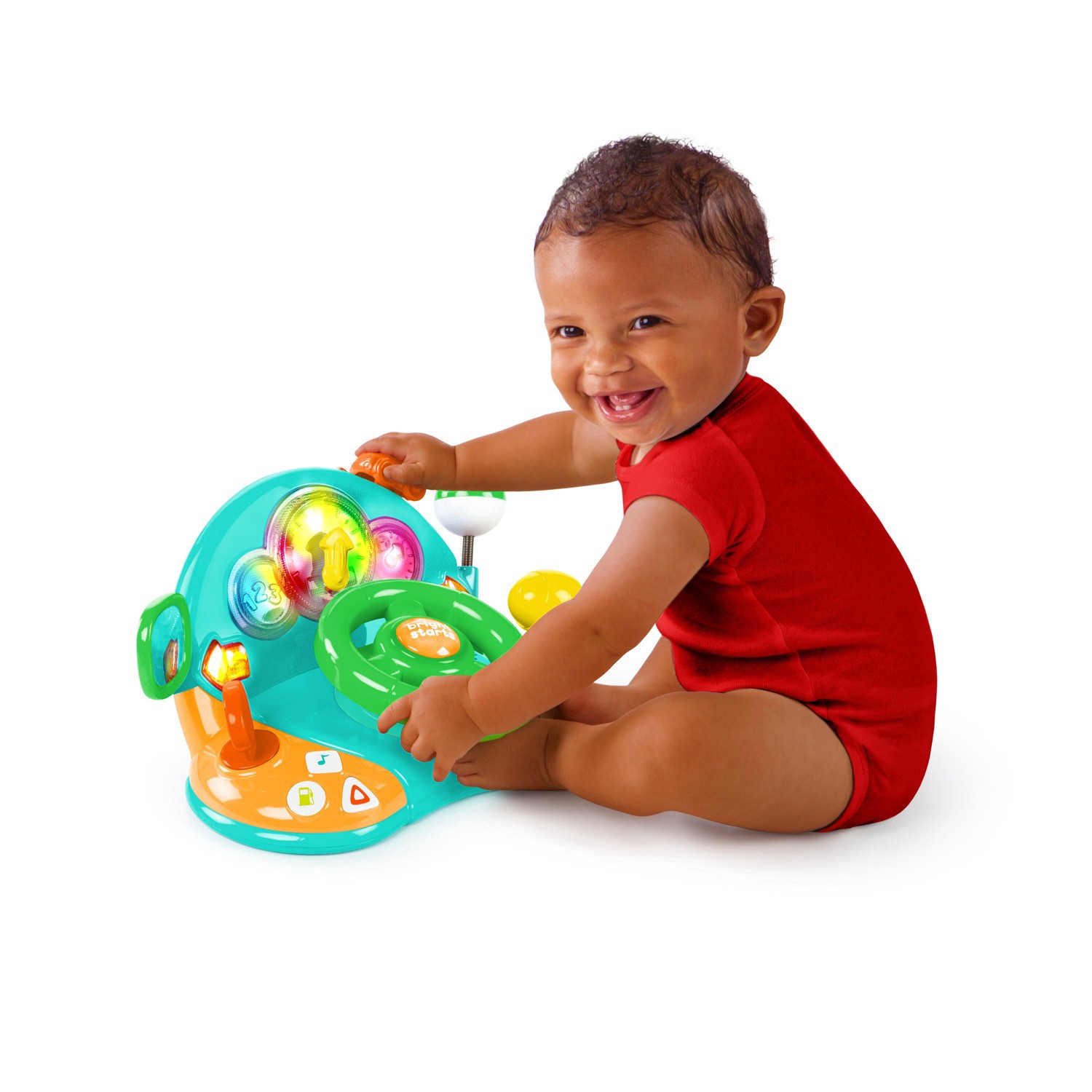 slide 6 of 12, Bright Starts Lights & Colors Driver Steering Wheel Baby Toy, 1 ct