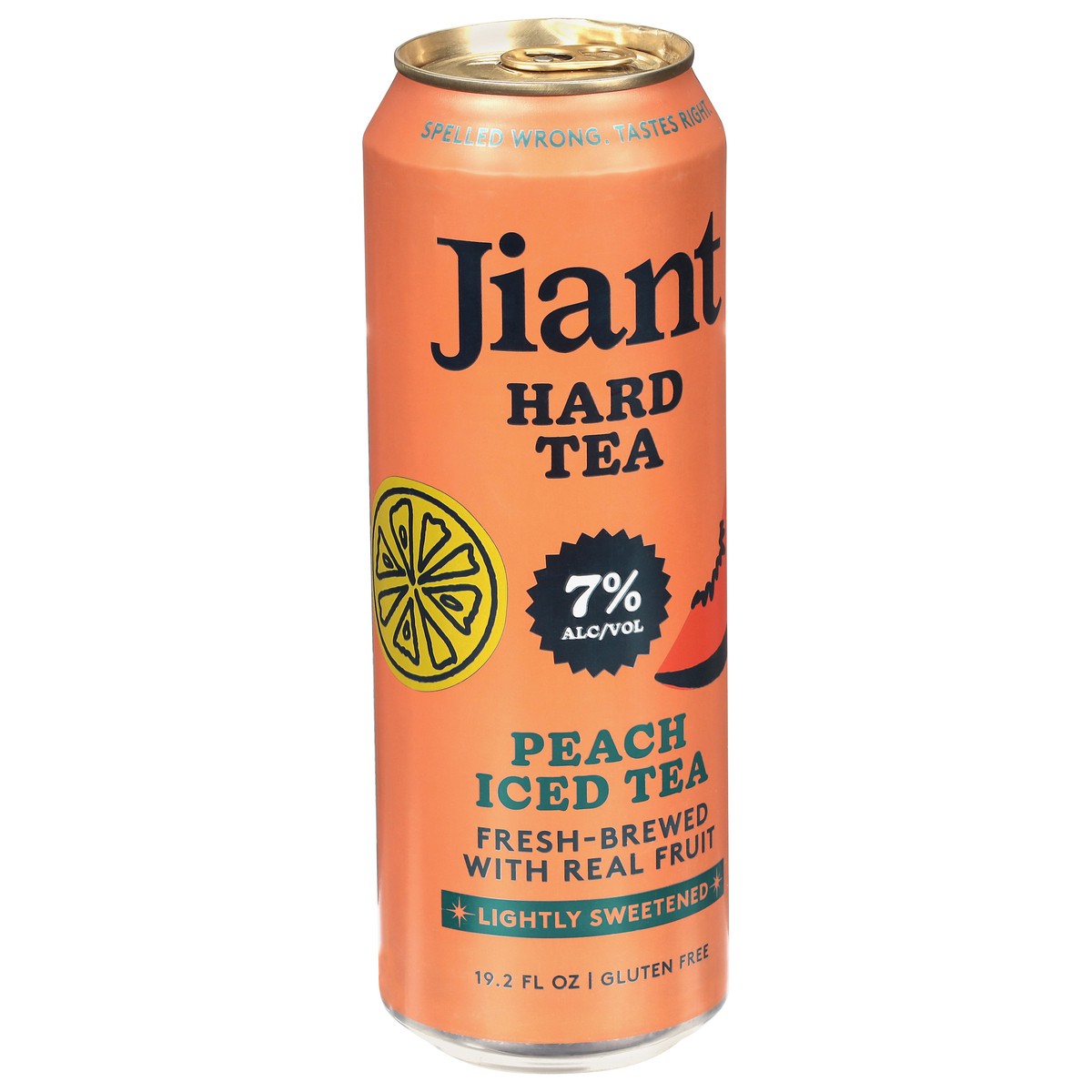slide 9 of 14, Jiant Peach Hard Tea 19.2 fl oz, 19 oz
