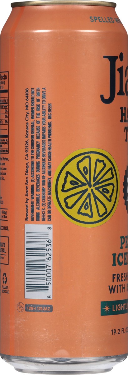 slide 8 of 14, Jiant Peach Hard Tea 19.2 fl oz, 19 oz