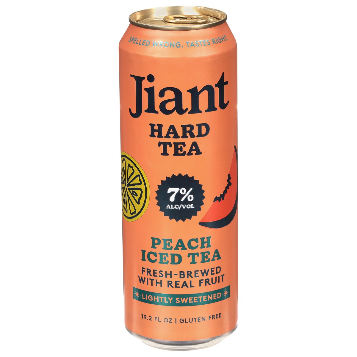 slide 12 of 14, Jiant Peach Hard Tea 19.2 fl oz, 19 oz