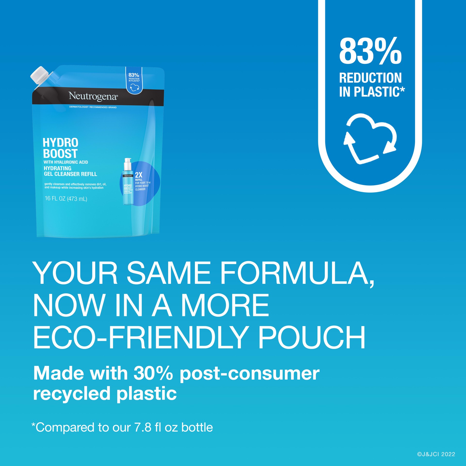 slide 6 of 10, Neutrogena Hydro Boost Cleansing Gel, Refill Pouch, 16 Fl. Oz, 16 oz