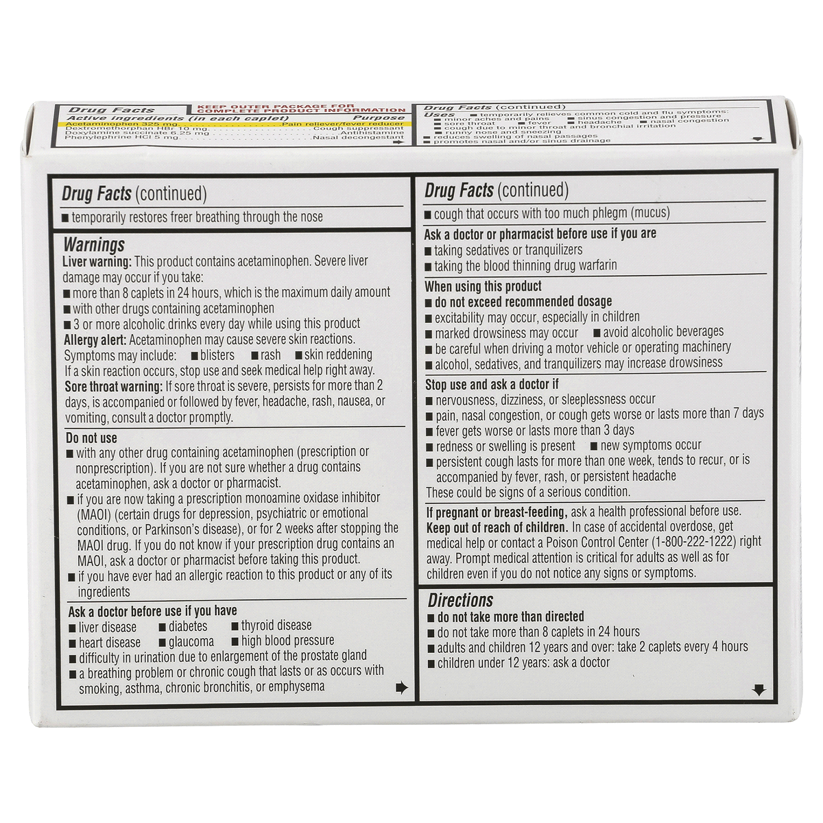 slide 4 of 6, Meijer Note Time Severe Cold & Flu, 24 Caplets, 24 ct