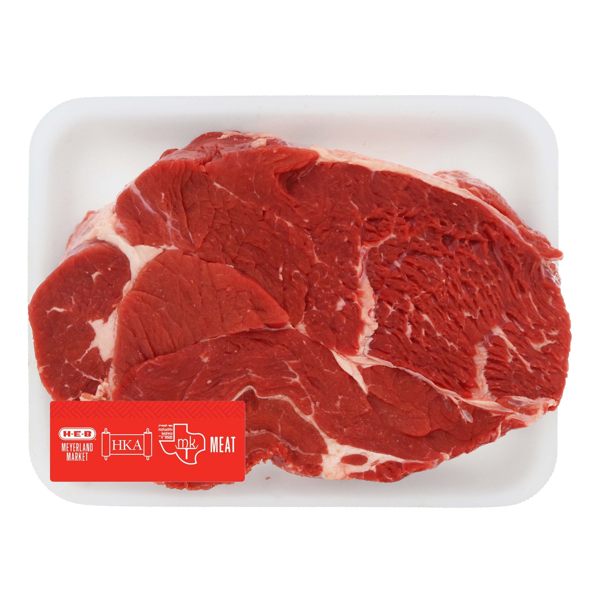 slide 1 of 1, H-E-B Kosher Beef Chuck Roast Boneless, per lb