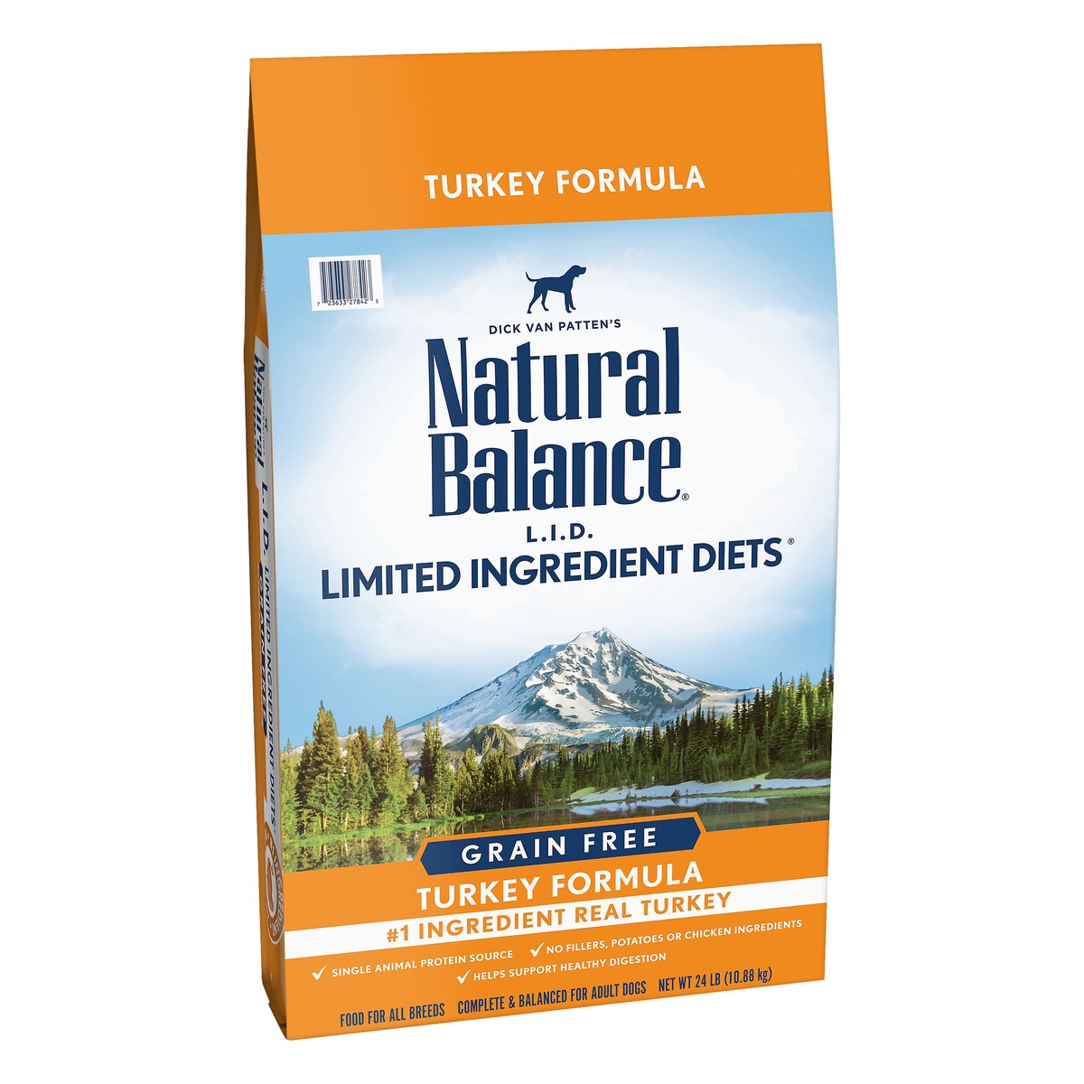 slide 6 of 9, Natural Balance L.I.D. Limited Ingredient Diets Grain Free Turkey Formula Dog Food 24 oz, 24 lb