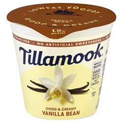Tillamook Blended Lowfat Vanilla Bean Yogurt 6 oz