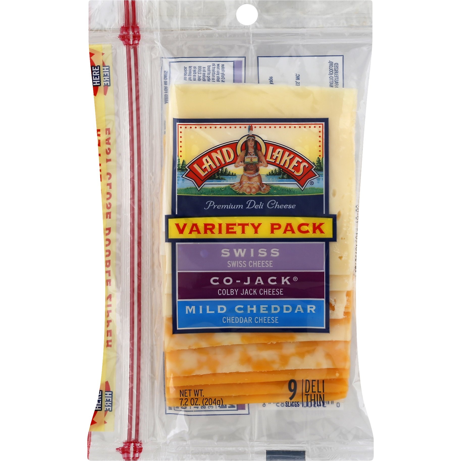 slide 1 of 7, Land O Lakes Sliced Cheese Variety Pack, 7.2 oz