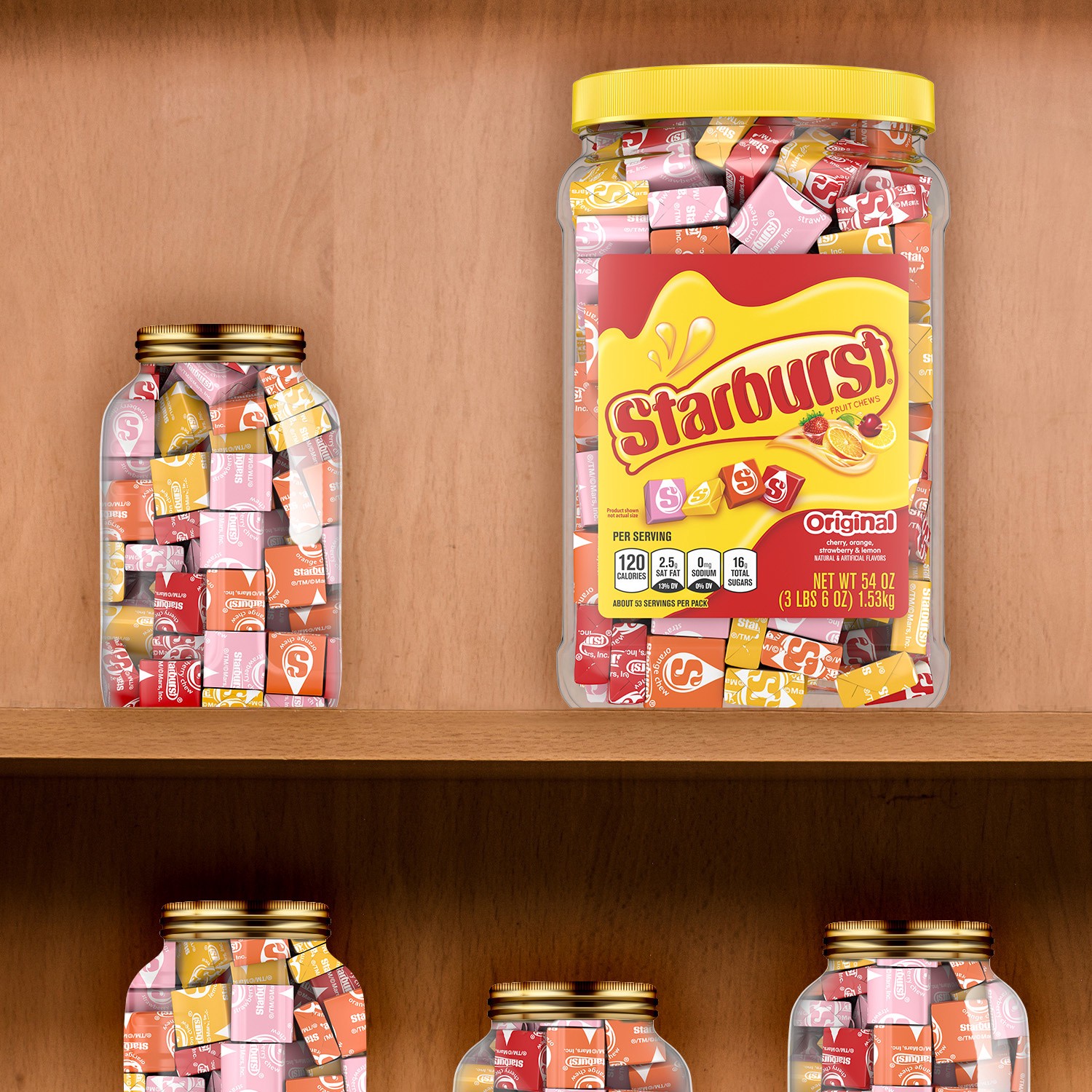 slide 6 of 8, Starburst Original Fruit Chews 54 oz, 54 oz