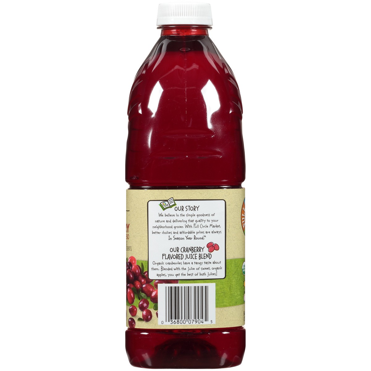 slide 3 of 9, Full Circle Market Cranberry Flavored 100% Juice Blend - 64 fl oz, 64 fl oz