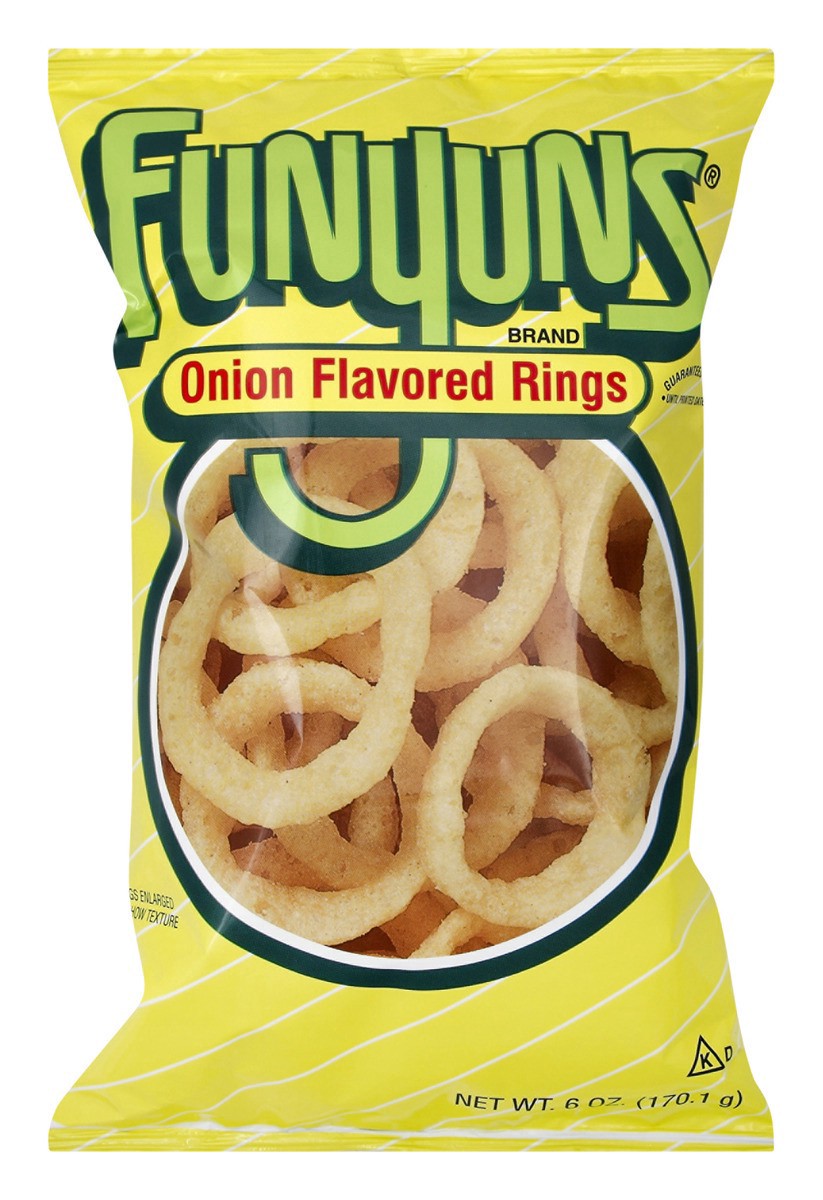 slide 6 of 10, Funyuns Onion Flavored Rings Regular Flavor 6 Oz, 5.25 oz