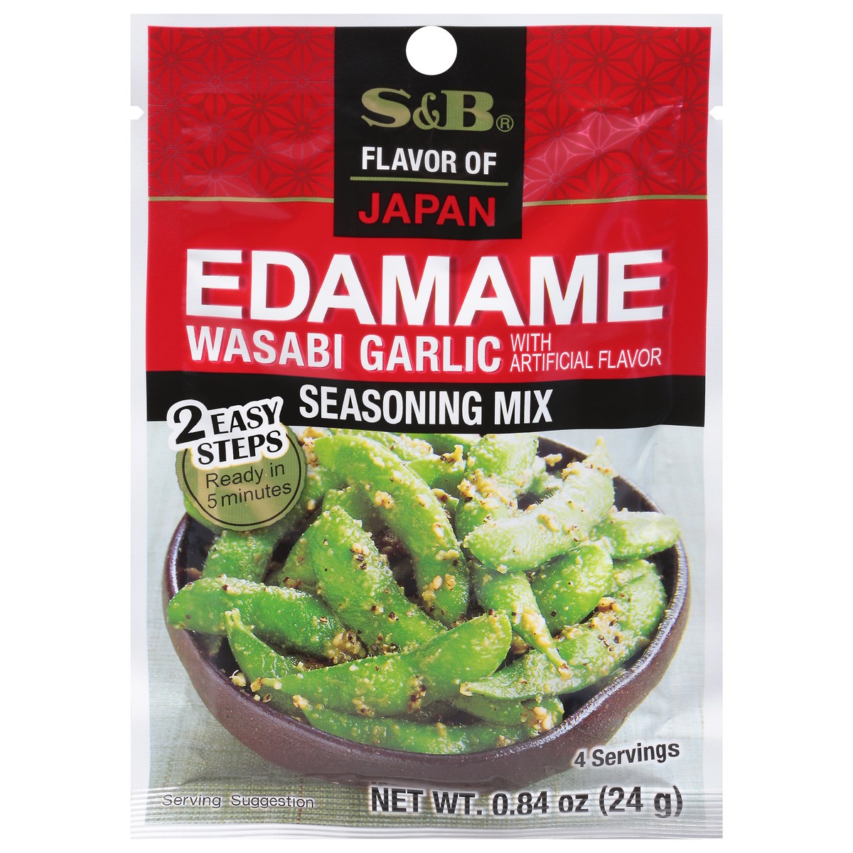 slide 1 of 11, S&b Edamame Wasabi Garlic Mix Pouch - .84 Oz - 0.84 OZ, 0.84 oz