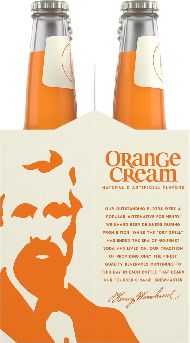 slide 6 of 9, Henry Weinhard's Orange Cream Gourmet Soda, 6 Pack, 12 fl. oz. Bottles, 6 ct; 12 oz