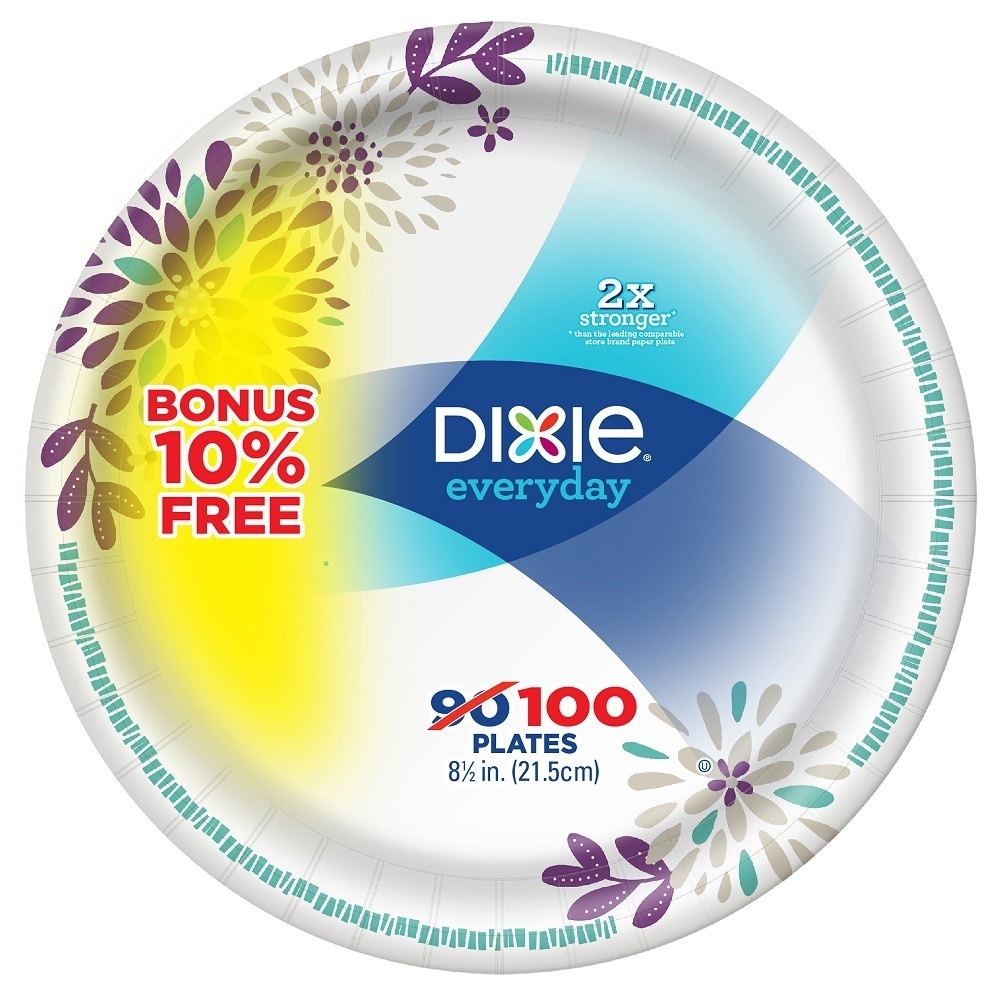 slide 1 of 1, Dixie Plates, 8-1/2 in, 100 ct