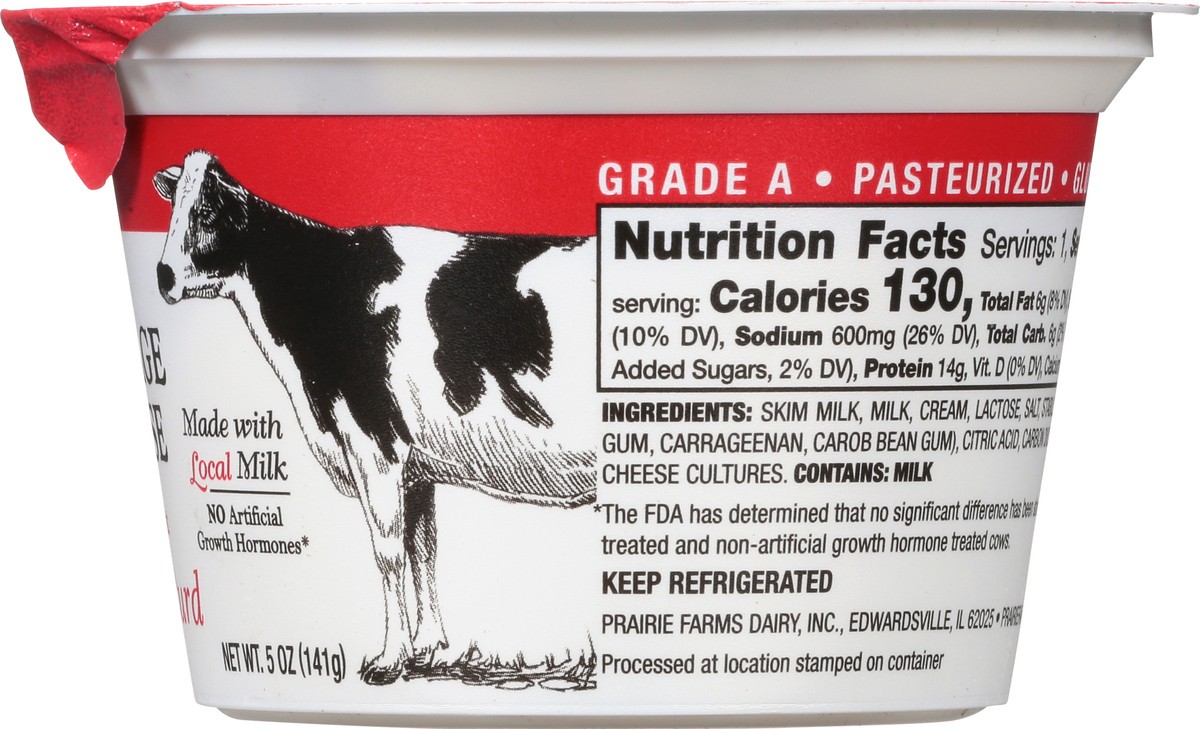 slide 8 of 12, Prairie Farms 4% Milkfat Small Curd Cottage Cheese 5 oz, 5 oz