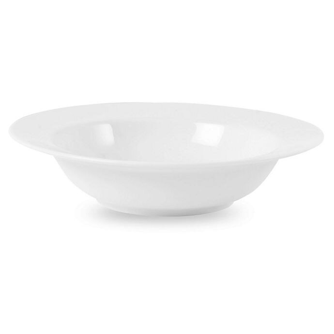 slide 1 of 3, Everyday White by Fitz and Floyd Rim Soup Bowls, 6 ct