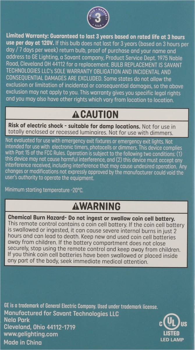 slide 5 of 9, GE 9.5 Watts Color LED+ Light Bulb 1 ea, 1 ct